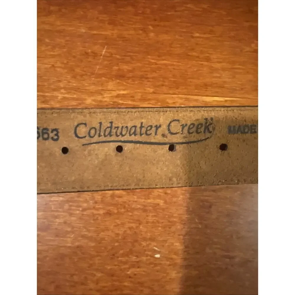 Coldwater Creek Genuine Leather Brown Belt Made in USA‎